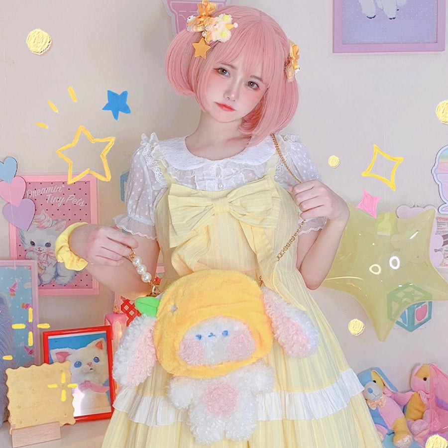 Lovely Lolita Lemon Dog Crossbody Bag