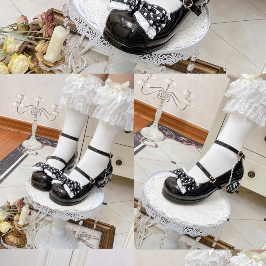 Sweet Middle-heeled Round Toe Lolita Shoes