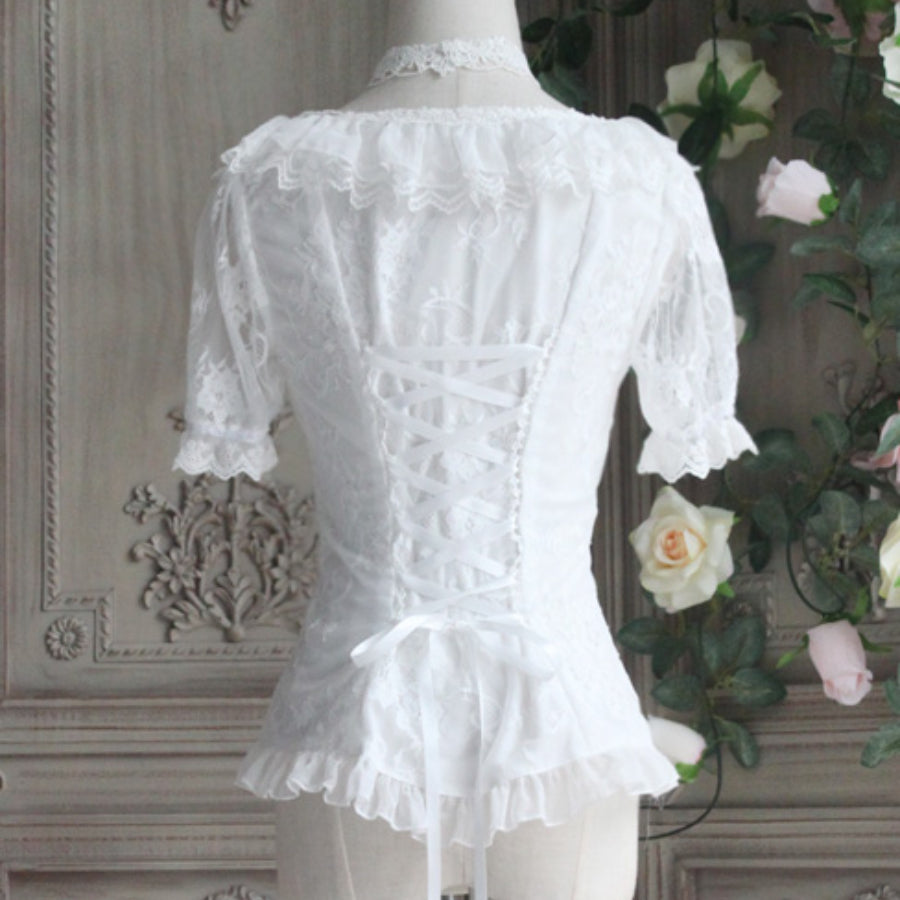 The Poem of Roses Elegant Lolita Short Sleeve Shirt