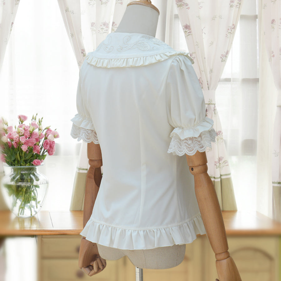 Spring New Sweet Lolita Short Sleeve Shirt