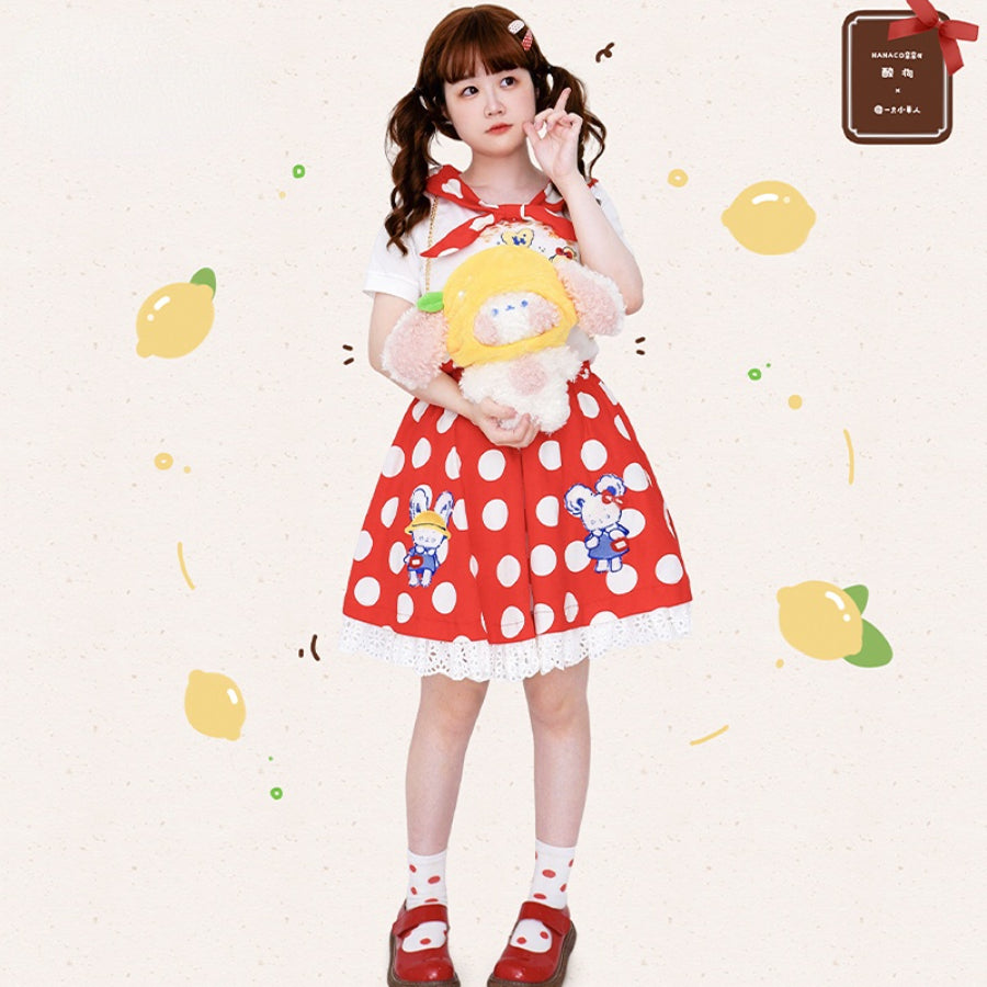 Lovely Lolita Lemon Dog Crossbody Bag