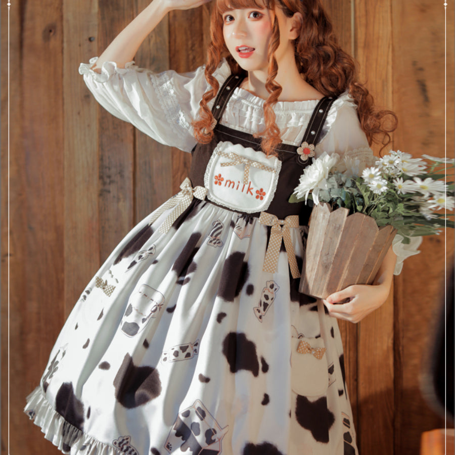 Sweet Caramel Daily Lovely Lolita Jumper Skirt