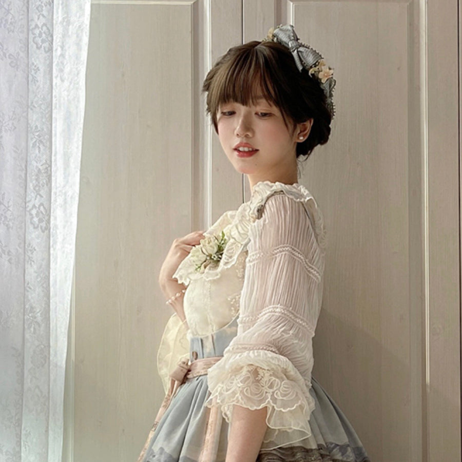 Swan Lake Vintage Lolita Lace Long-sleeved Shirt