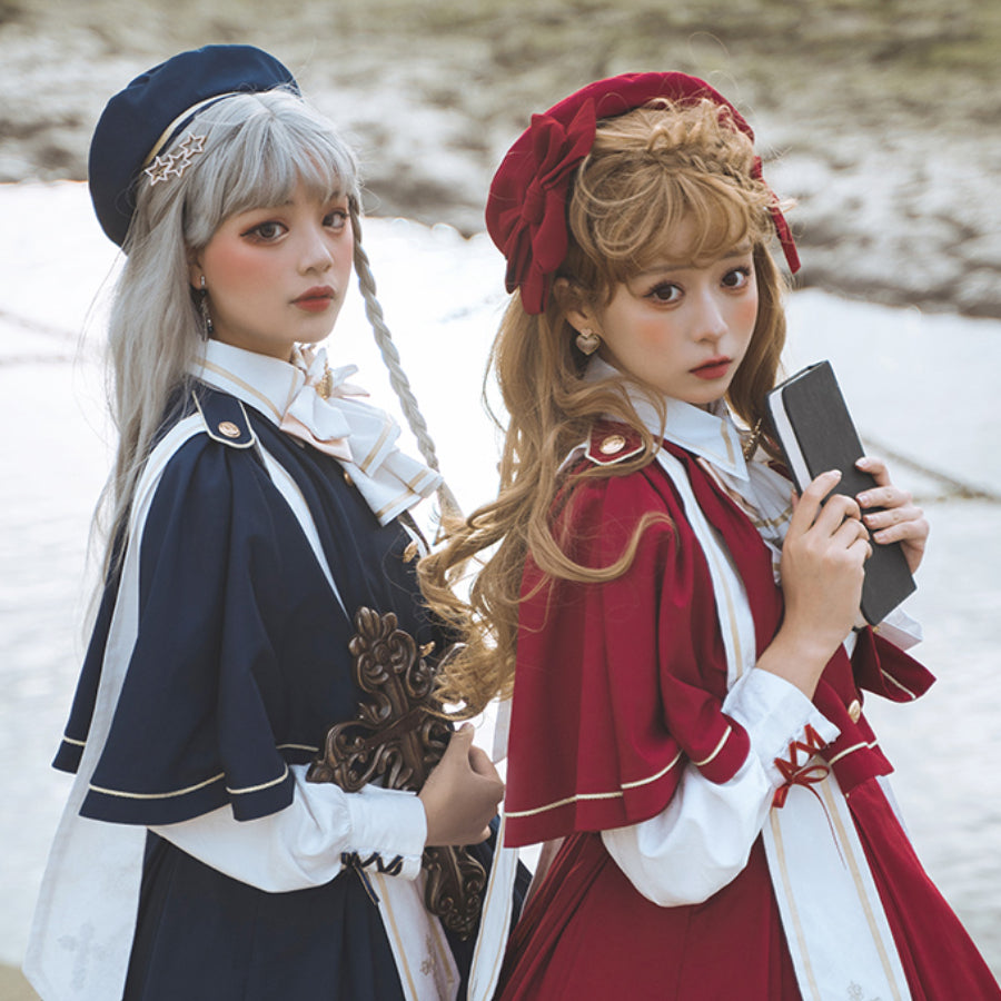 Choir College Lolita Embroidered Cape Sets