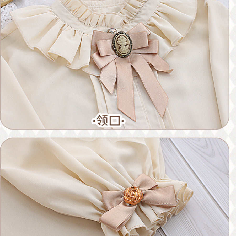 Daily Long-sleeved Lolita Shirt S22520