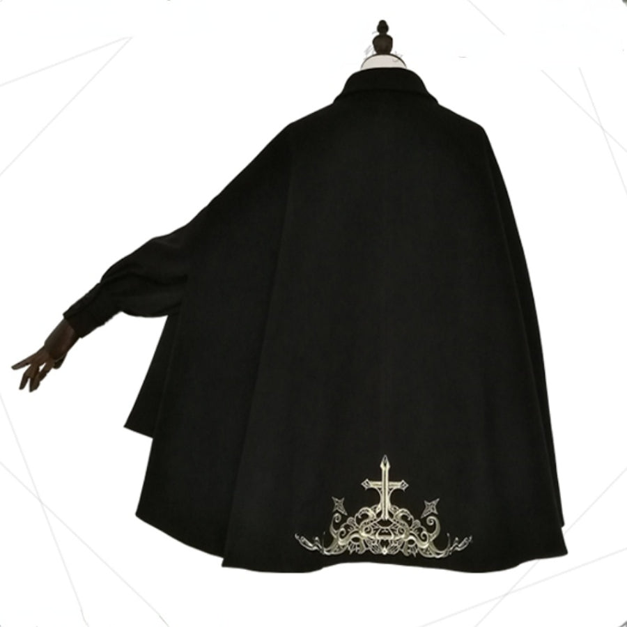 PRE-SALE Medieval Retro Little Prince Embroidered Woolen Lolita Cloak