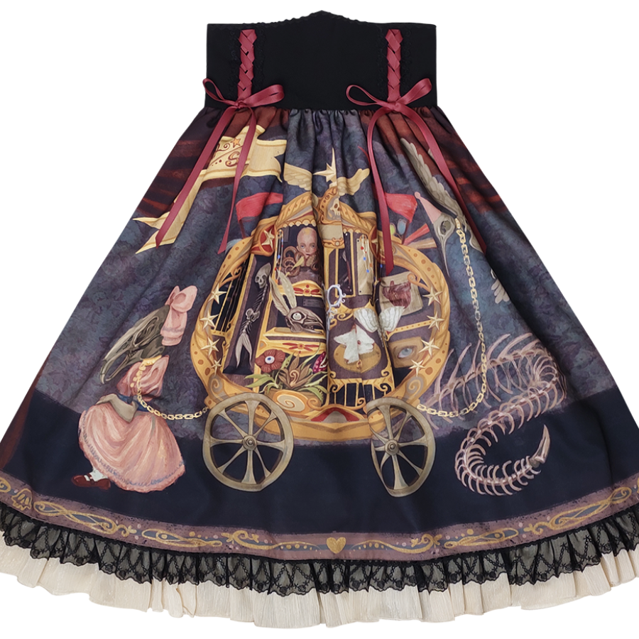 Gorgeous Gothic Lolita Drawstring Slim Skirt