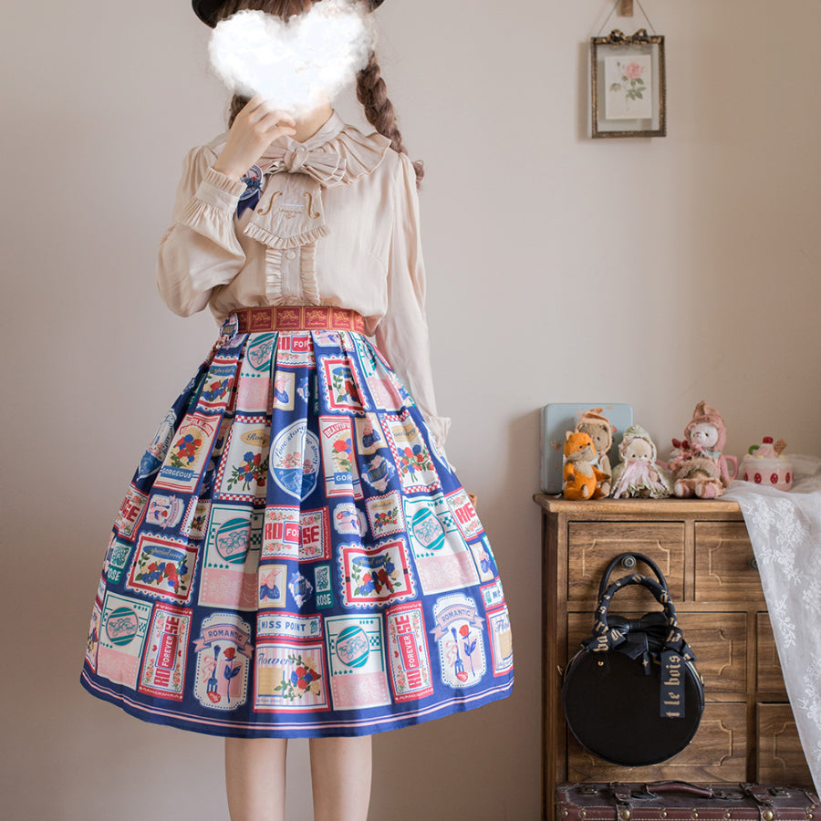 American Style Vintage Daily Lolita Skirt