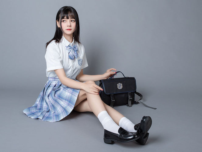 Clear Sky Jk School Uniform Blue Plaid Pleated Skirt Mp006132