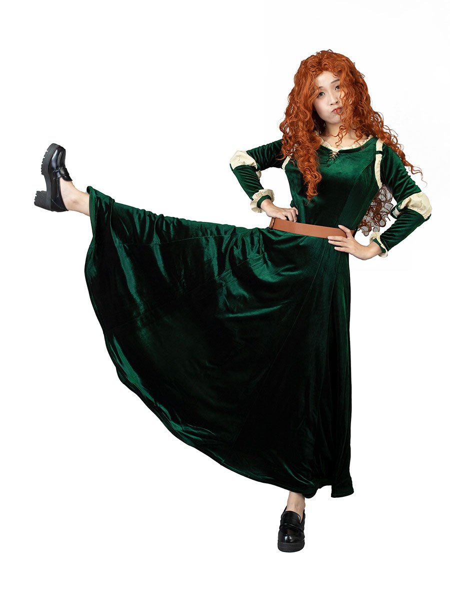 Brave Merida Cosplay Costumes Indigene Retro Dress Mp003883