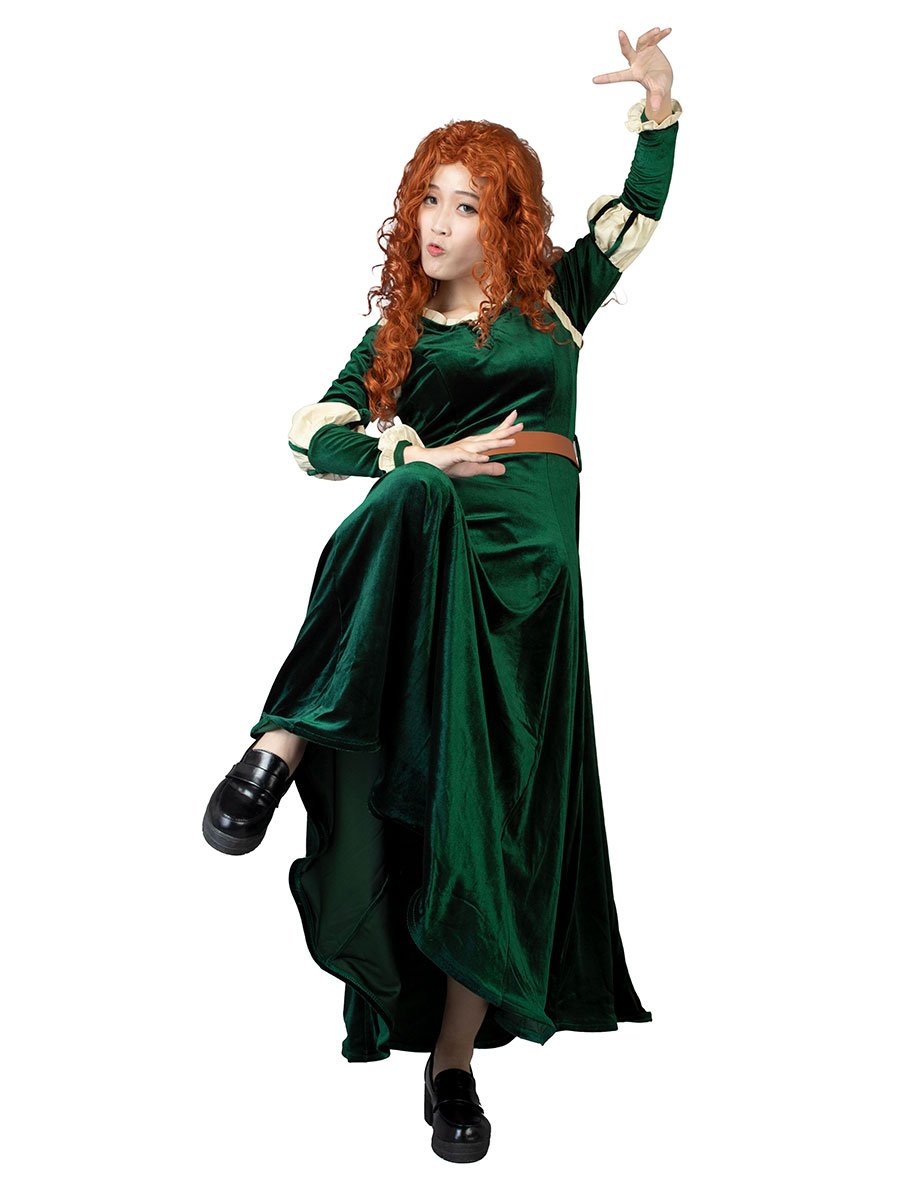 Brave Merida Cosplay Costumes Indigene Retro Dress Mp003883