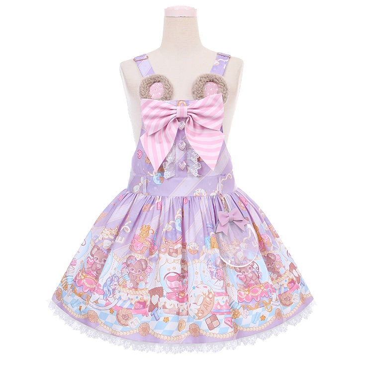 Sweet Girl Lolita Low Waist Strap Dress