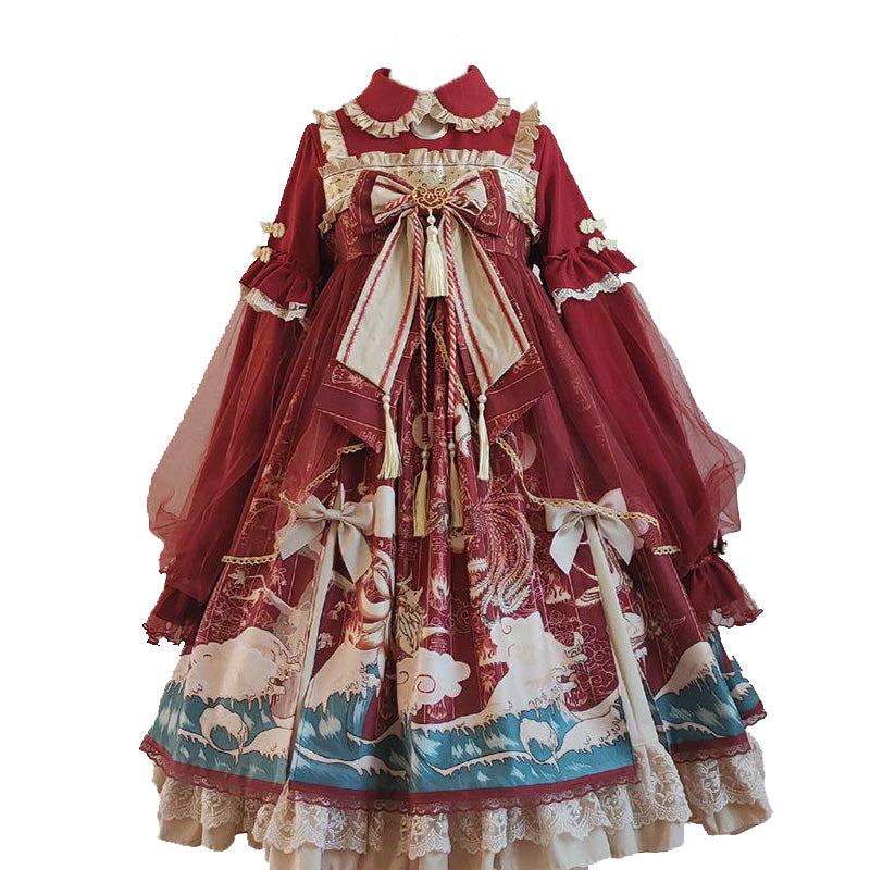 Spring And Autumn Lolita Cute Girl Elegant Dress