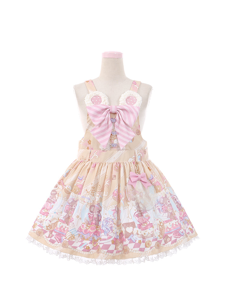 Sweet Girl Lolita Low Waist Strap Dress