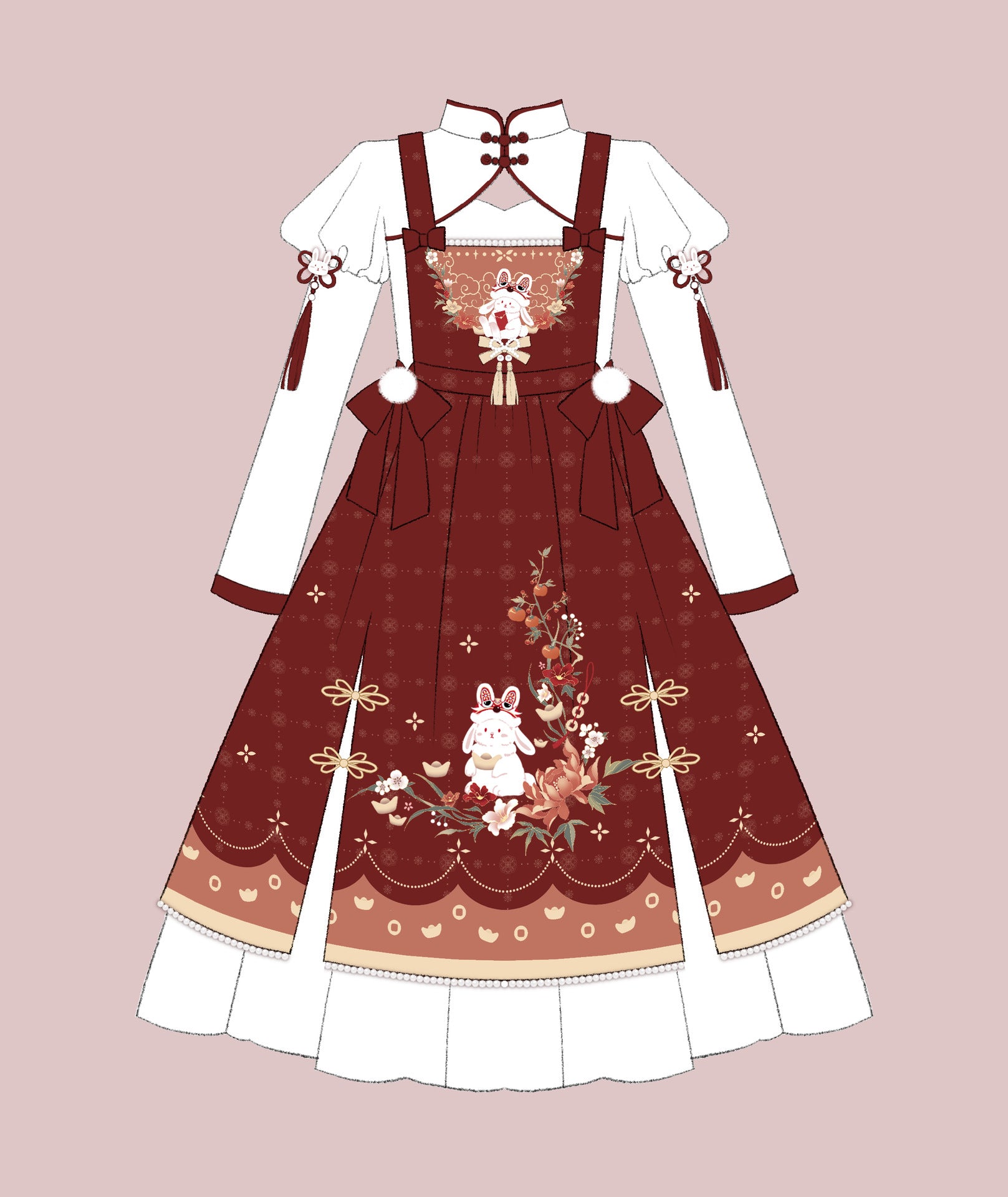 Chinese New Year Lolita Two-piece Dress