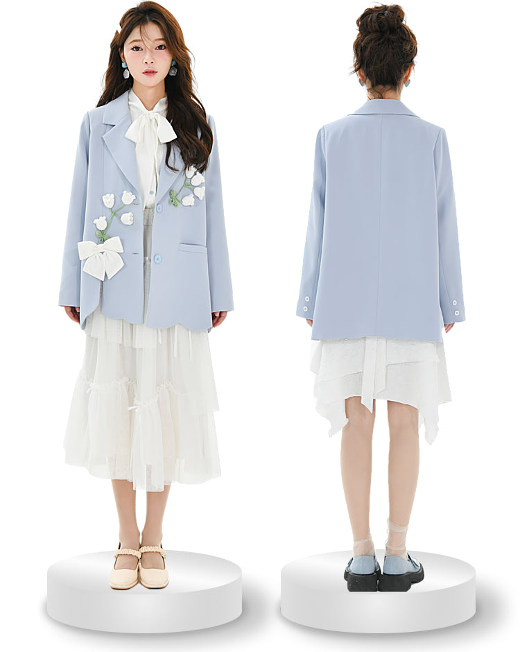 Autumn Sweet Campanula Suit Coat S22382