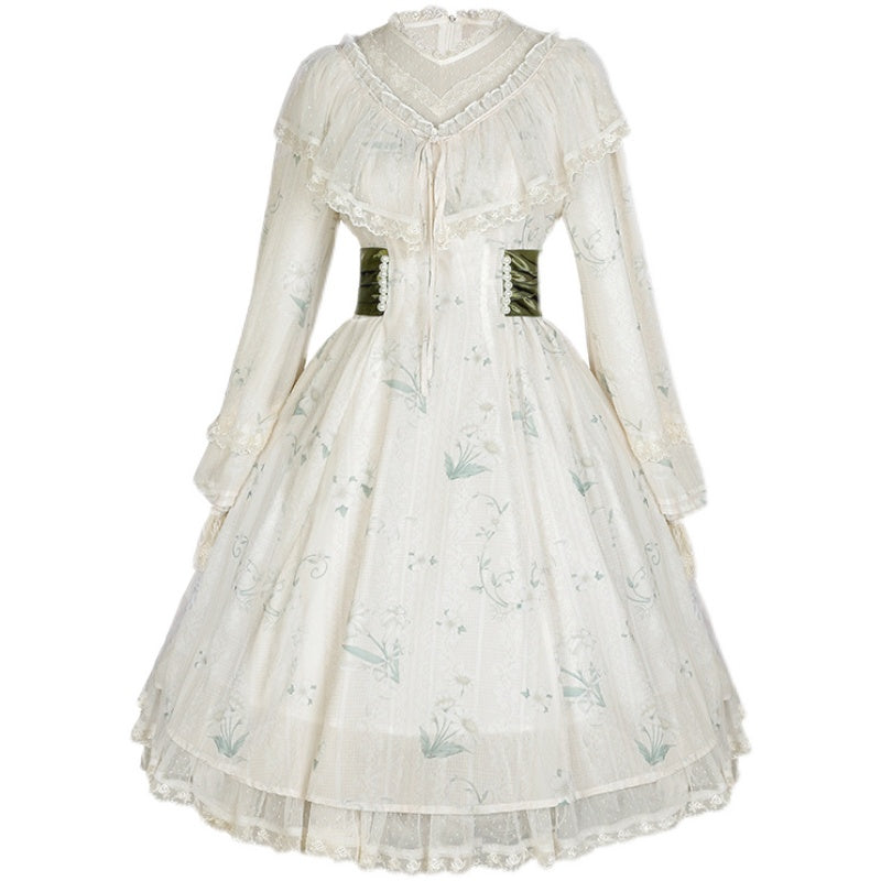 Lolita Pastoral Long Sleeve Dress Fresh And Lovely Lolita Elegance