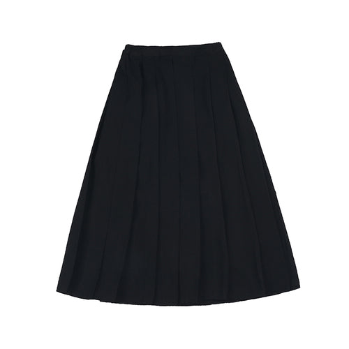 AutumnJapaneseStyleSoftGirlBlackPleatedSkirt