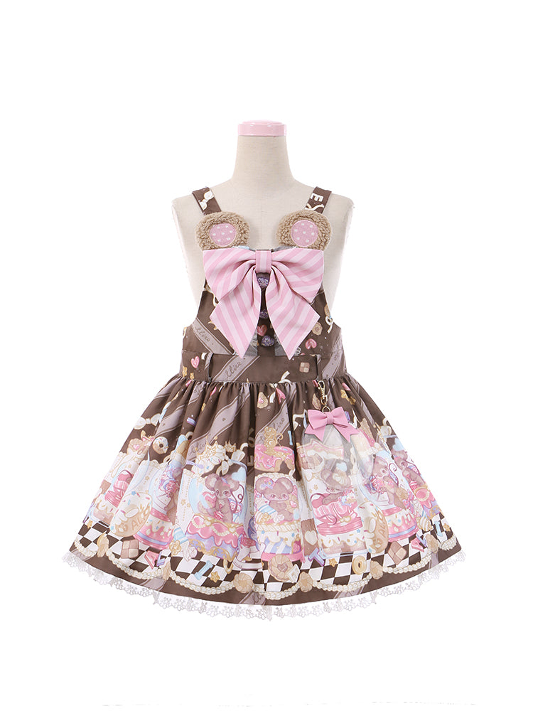 Sweet Girl Lolita Low Waist Strap Dress