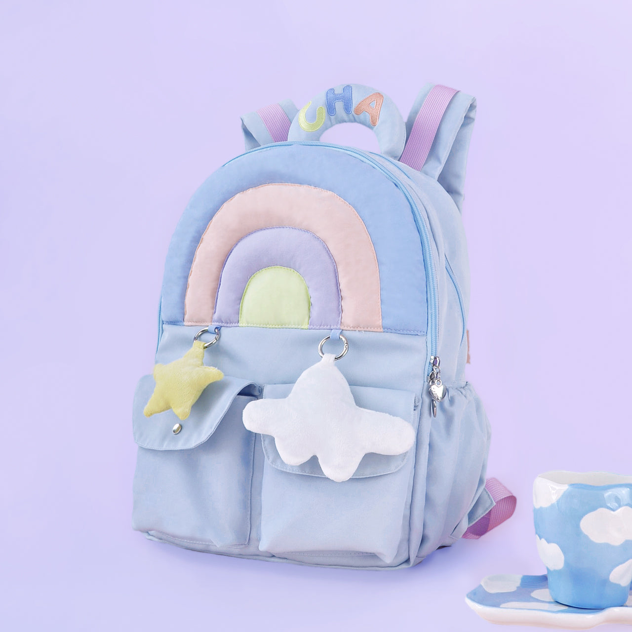 Lovely Rainbow Large-Capacity Backpack