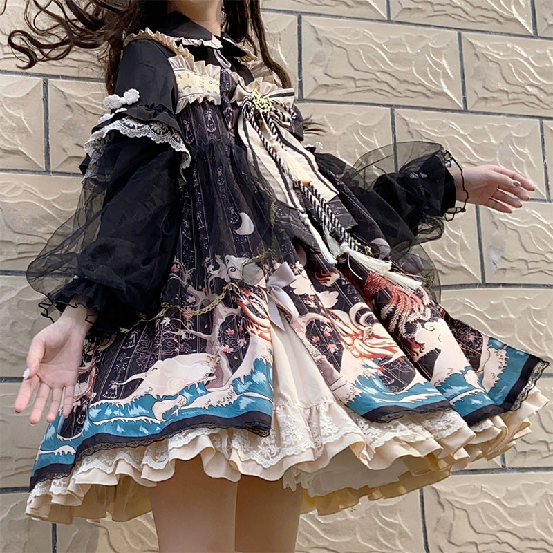 Spring And Autumn Lolita Cute Girl Elegant Dress