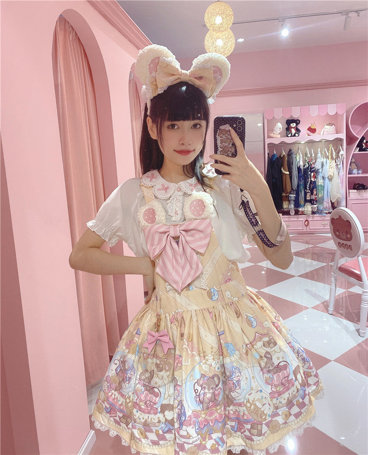 Sweet Girl Lolita Low Waist Strap Dress