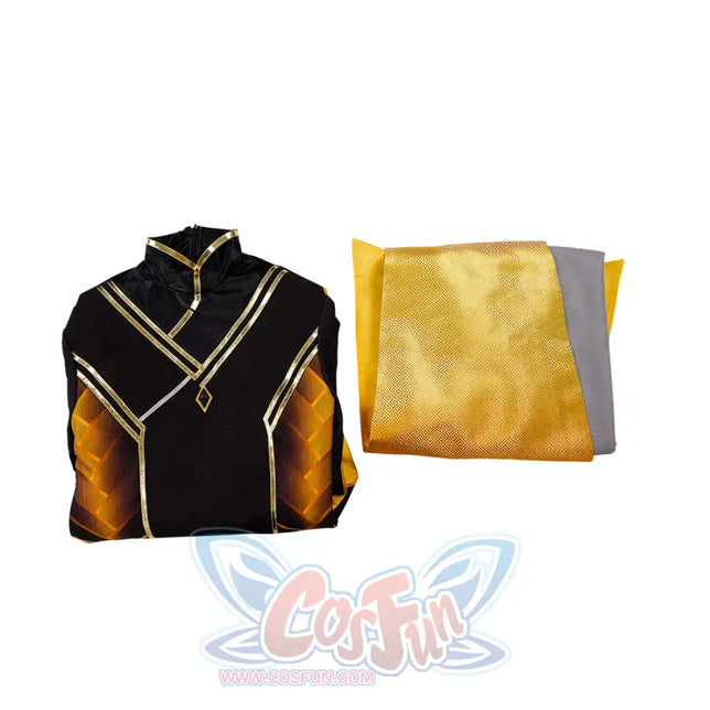 Genshin Impact Morax Rex Lapis Zhongli Cosplay Costume C07433  A