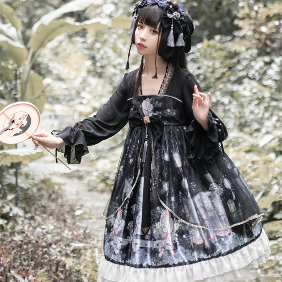 Chinese Style New Year Lolita Long Sleeve Dress