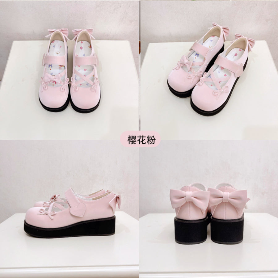 Sweet Round Toe Thick Soled Lolita Shoes