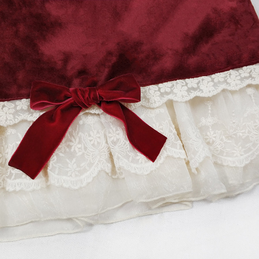 Autumn Winter Elegant Lolita High Waist Skirt