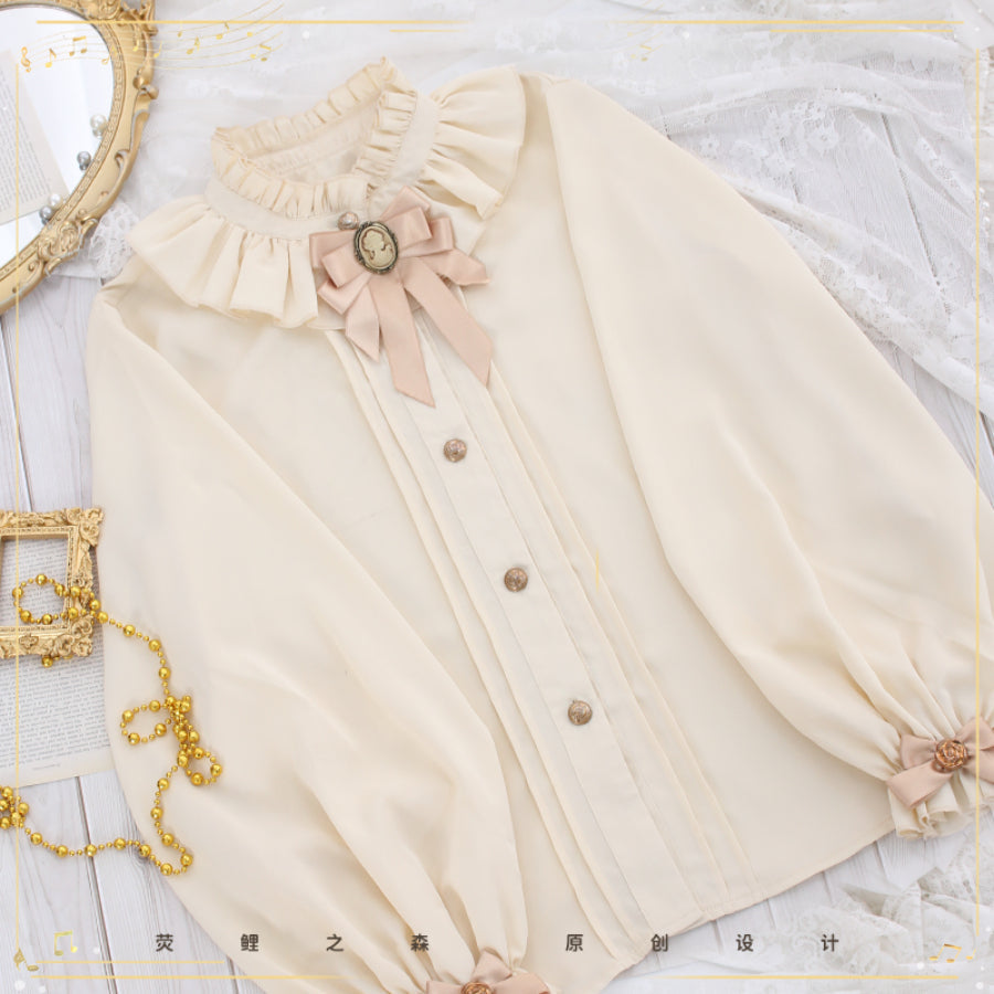 Daily Long-sleeved Lolita Shirt S22520