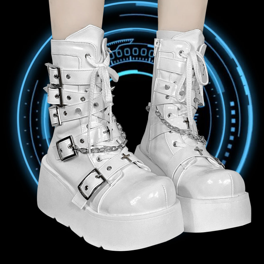 Original Spice Girl Lolita Round Toe Short Boots S22657