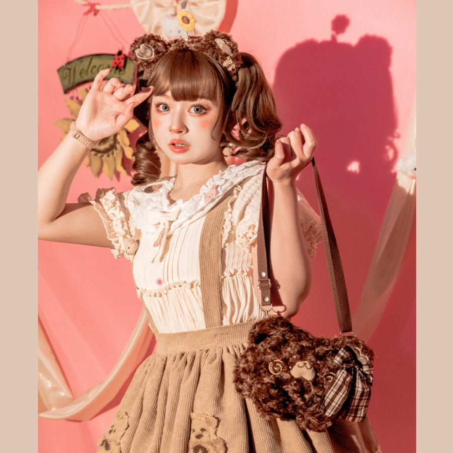 Lovely Lolita Lazy Bear Crossbody Bag