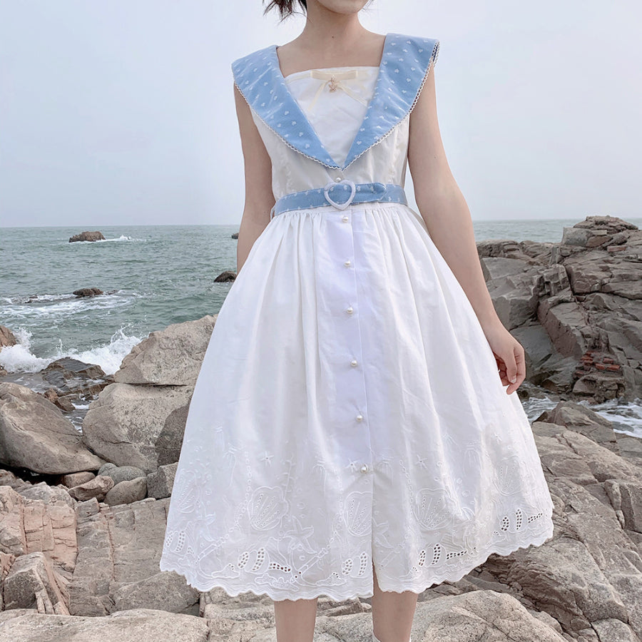 Sweet and Lovely Sailor Lolita Sleeveless Dress