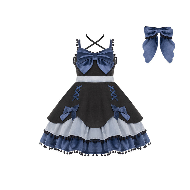 Winter Woolen Bow Sweet and Lovely Lolita Dress