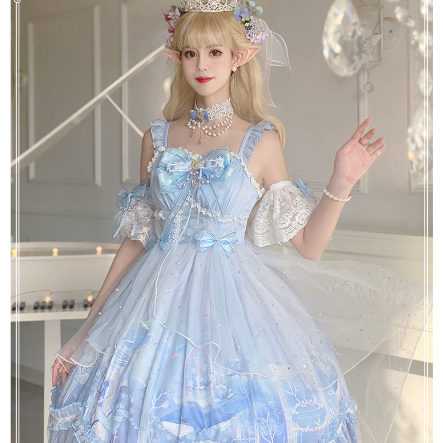 Sweet Lolita Princess Long-medium Jumper Skirt Sets