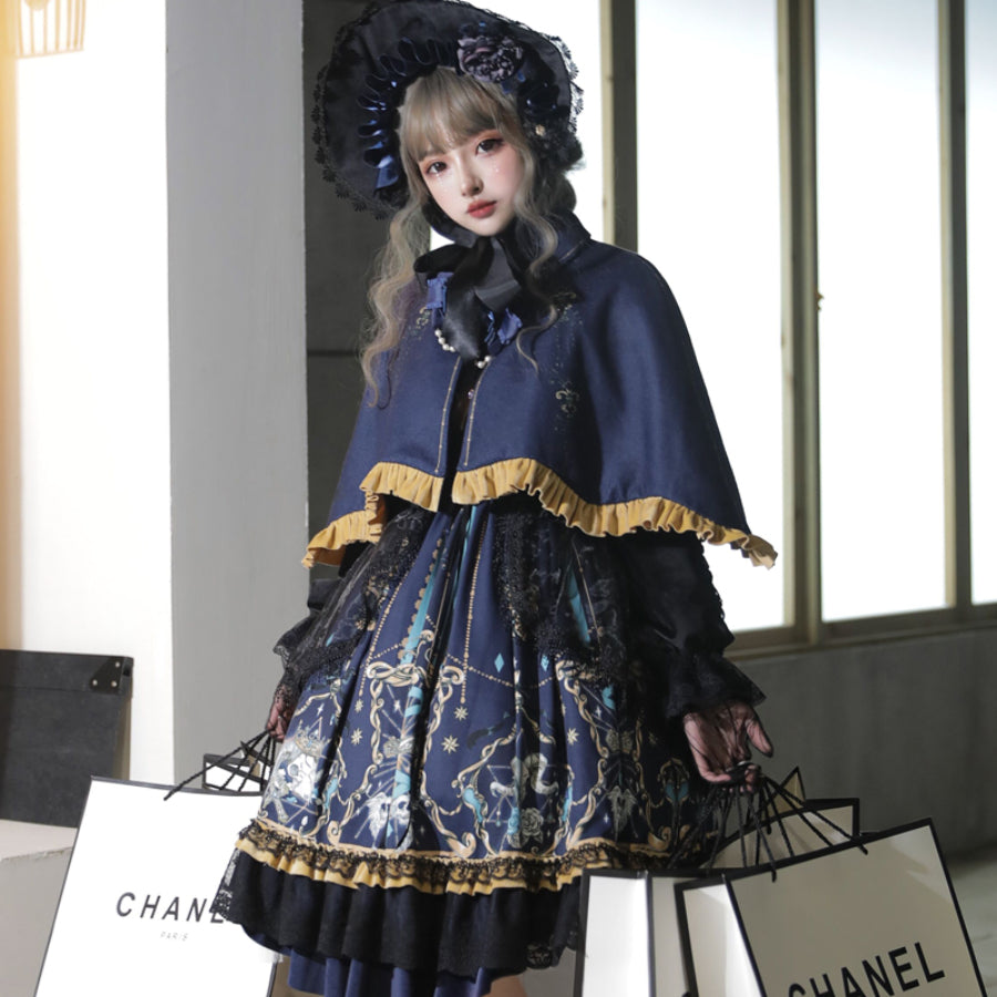 Vintage Gothic Lolita Long-sleeved Dress Sets S22602