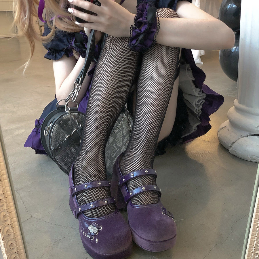 Original Velvet Lolita High Heel Shoes