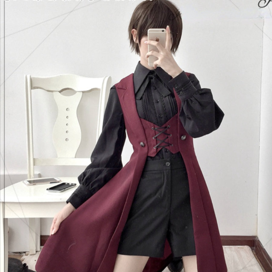 PRE-SALE Medieval Retro Dark Handsome Lolita Long Vest