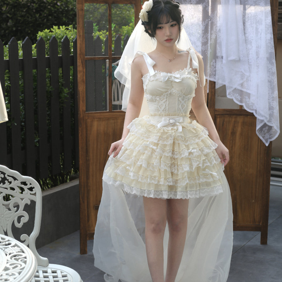 Lovely Classic Lolita Fairy Ballet Short Skirt Sets