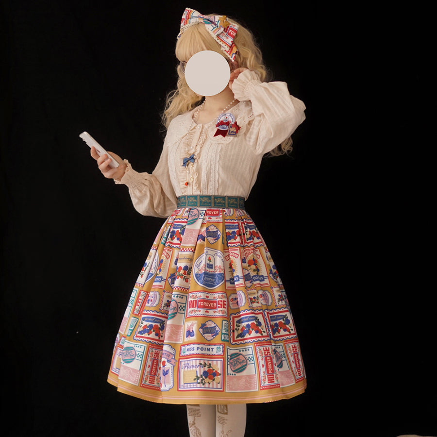 American Style Vintage Daily Lolita Skirt