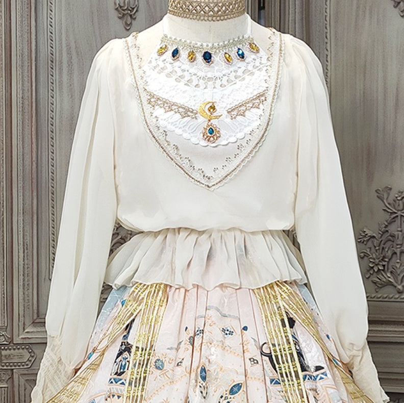 Egypt Style Lolita Backless Long Sleeve Smock and Vest