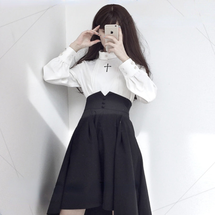 PRE-SALE British Retro Gothic High Waist Lolita Skirt