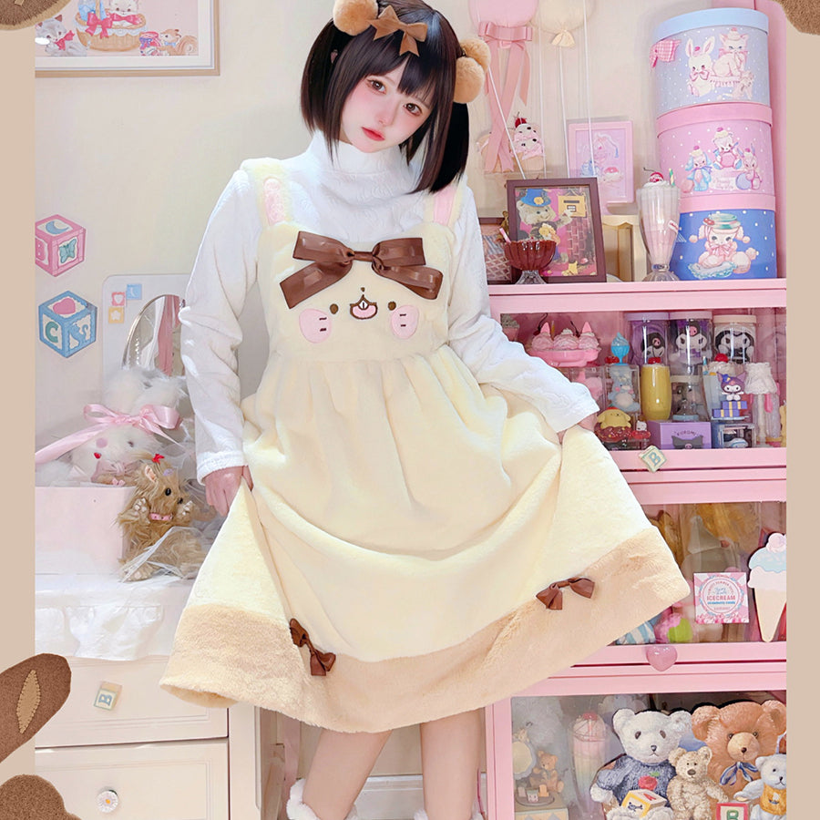 Sweet and Lovely Lolita Woolen Jumper Skirt