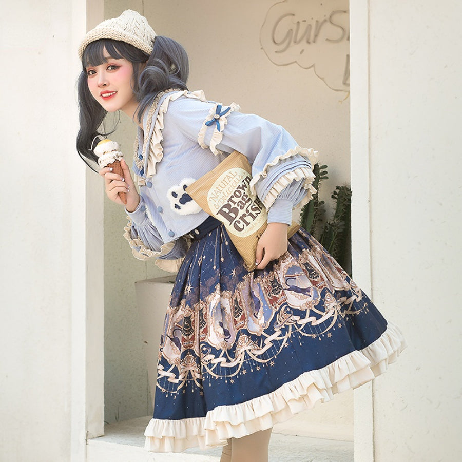 Vintage Elegant Lolita A-line Skirt Sets