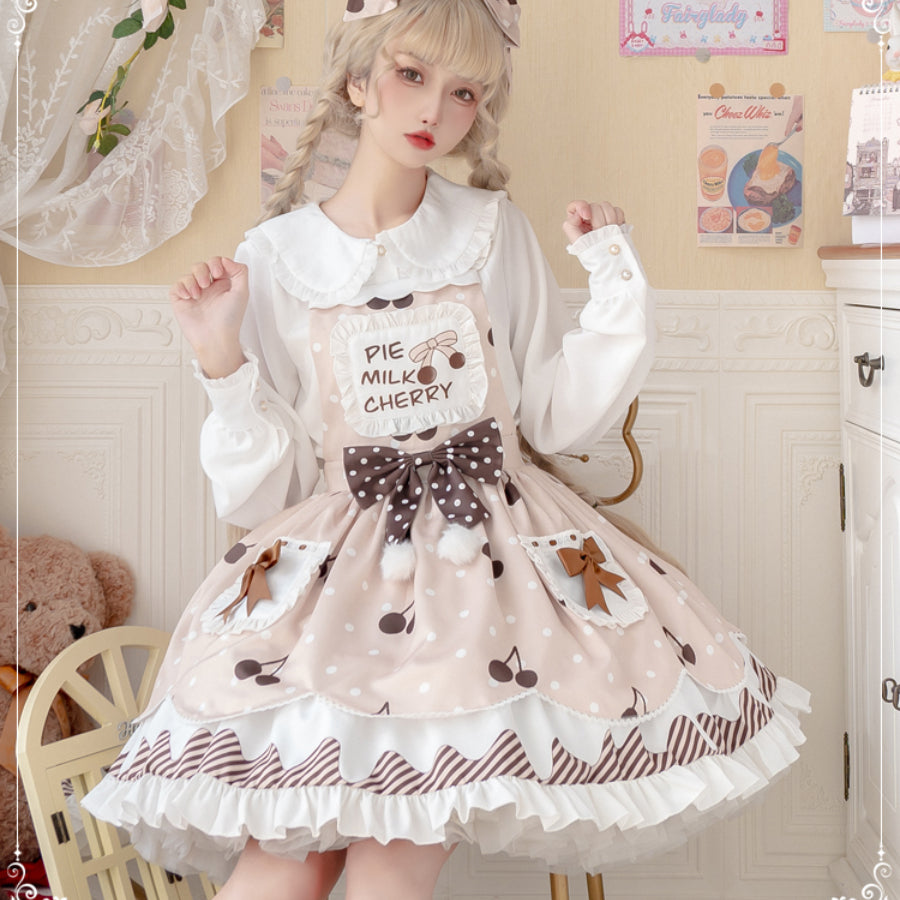 Daily Sweet and Lovely Cherry Lolita Jumper Skirt