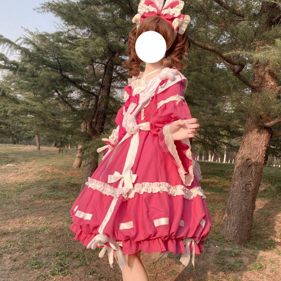 Sweet and Lovely Lolita Long-sleeved Dress