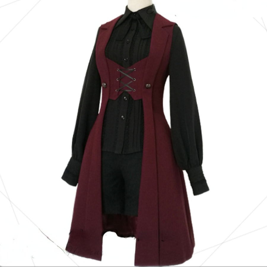 PRE-SALE Medieval Retro Dark Handsome Lolita Long Vest