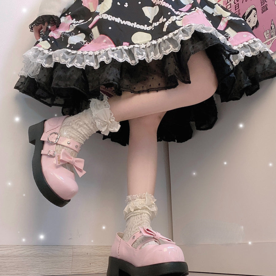 Original Lolita Round Toe Thick Soled Shoes