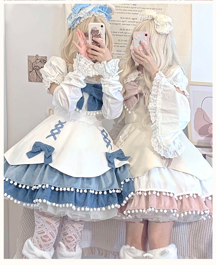 Winter Woolen Bow Sweet and Lovely Lolita Dress